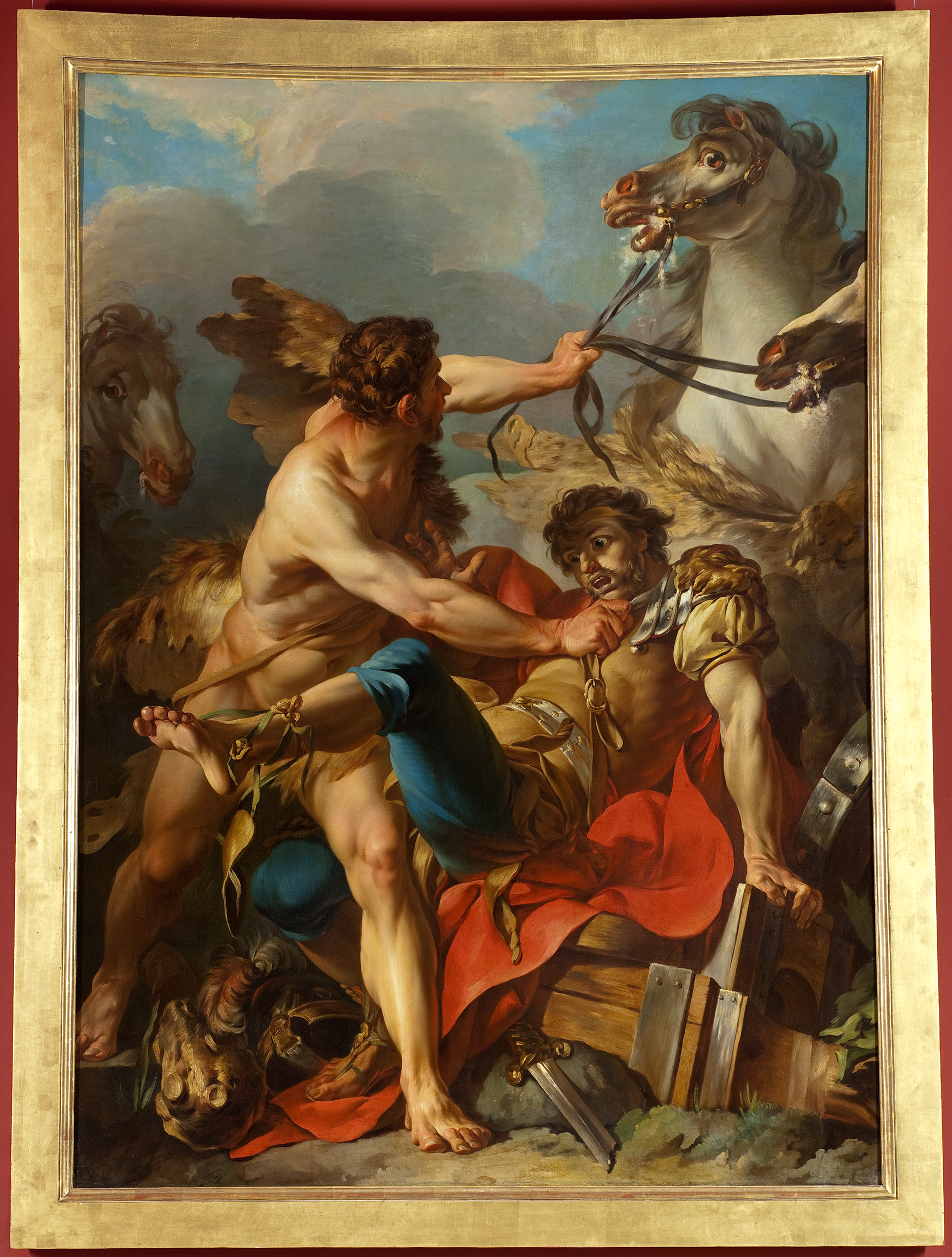 Diomède roi de Thrace, tué par Hercule et dévoré par ses propres chevaux