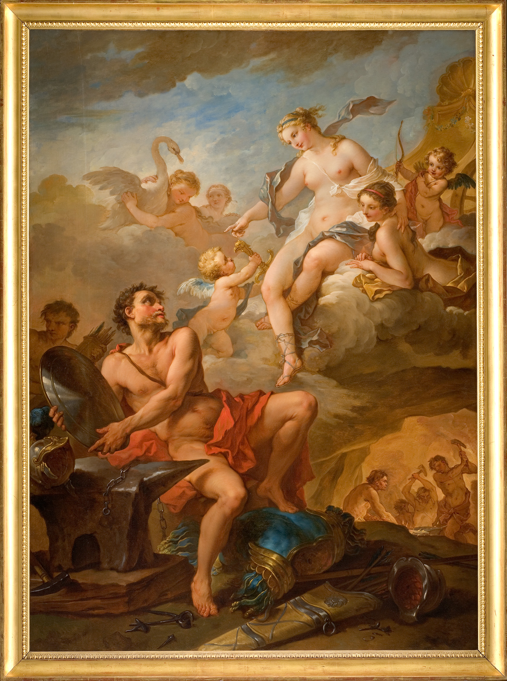 Vénus demande à Vulcain des armes pour son fils Enée