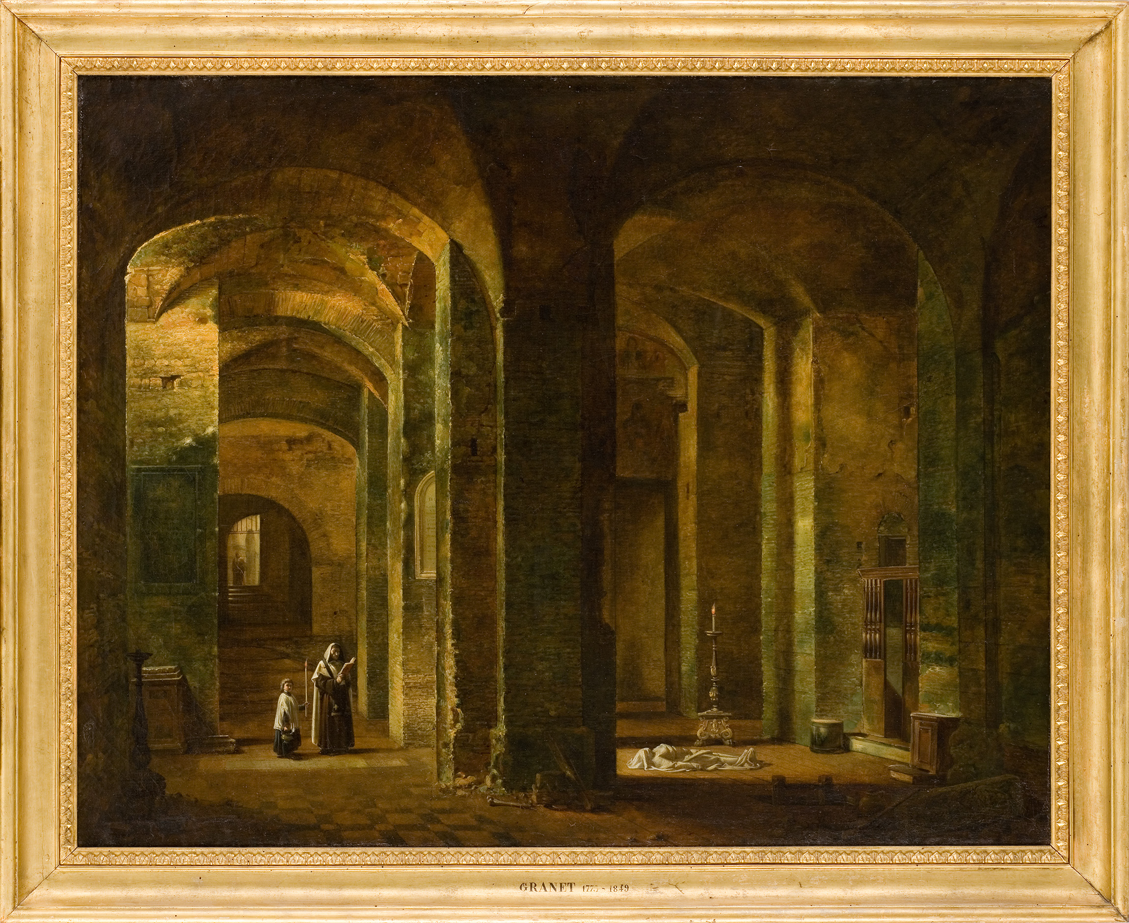 Intérieur de l’église souterraine de San Martino ai Monti à Rome