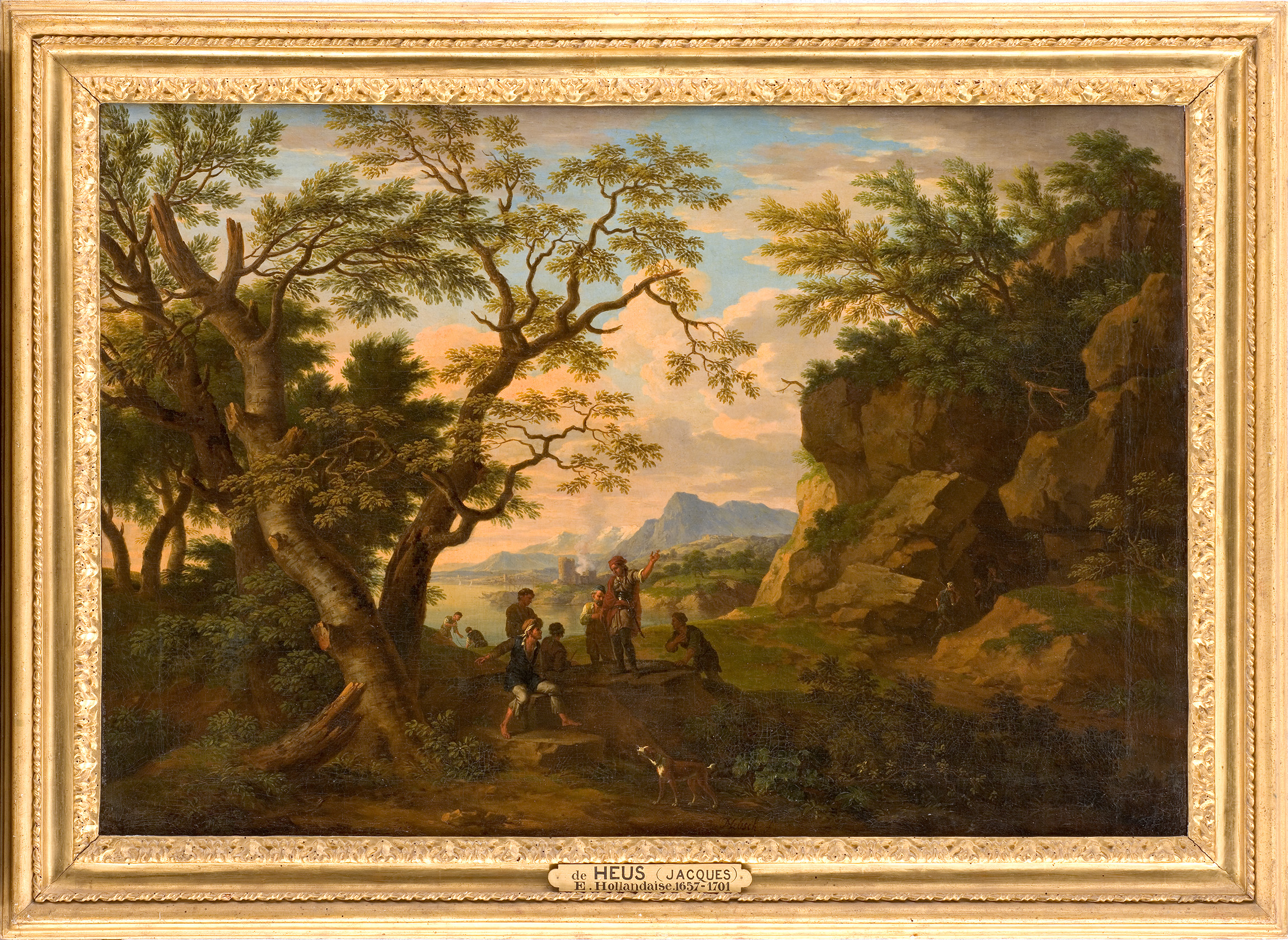 Paysage avec des bandits