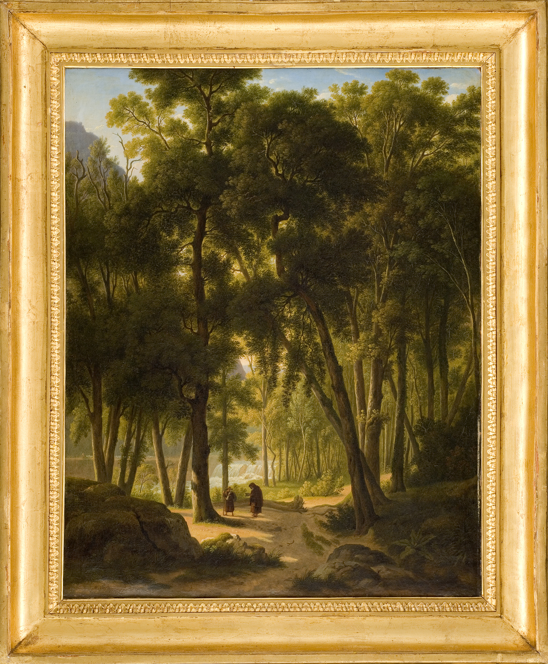 Vue prise de la forêt de Papigno, près de Terni