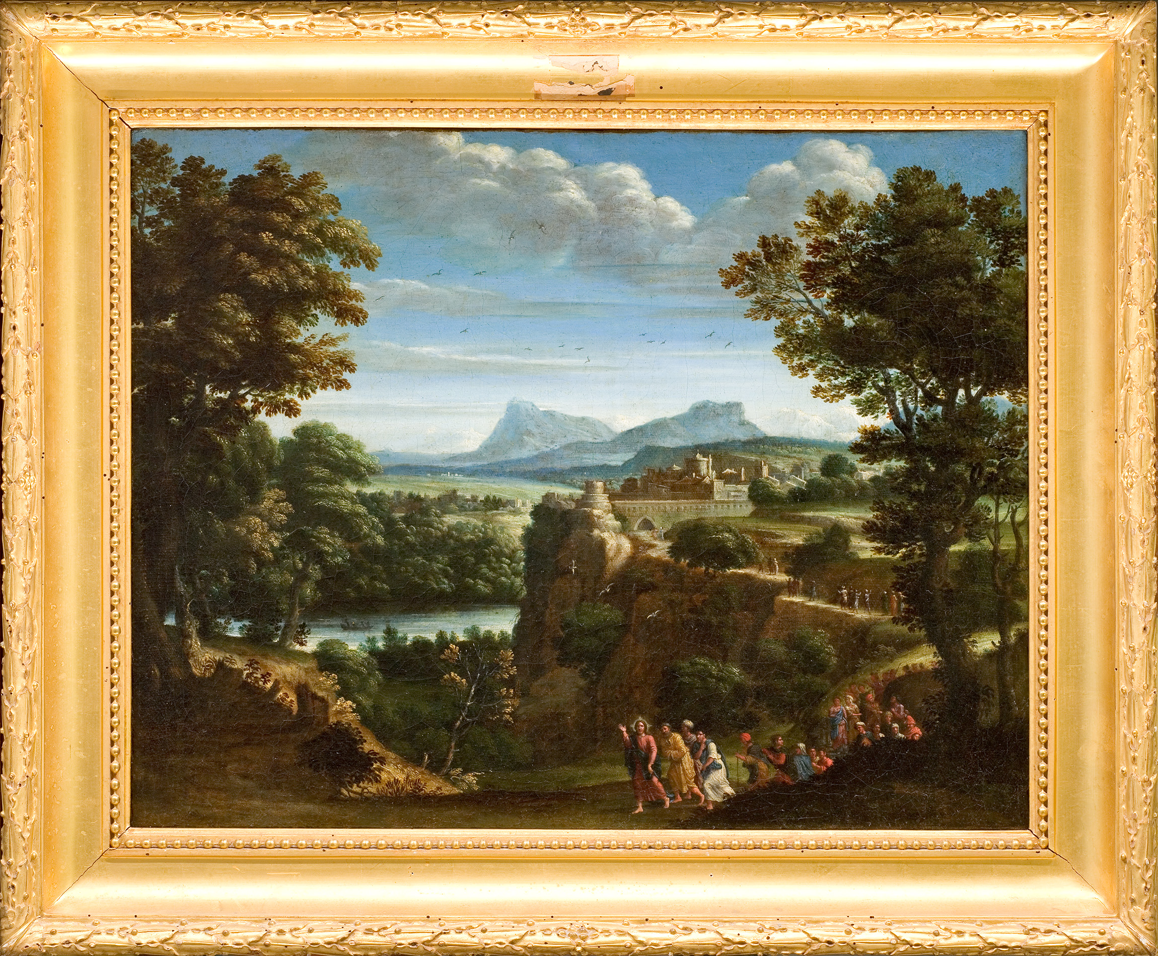 Paysage avec le sermon sur la montagne