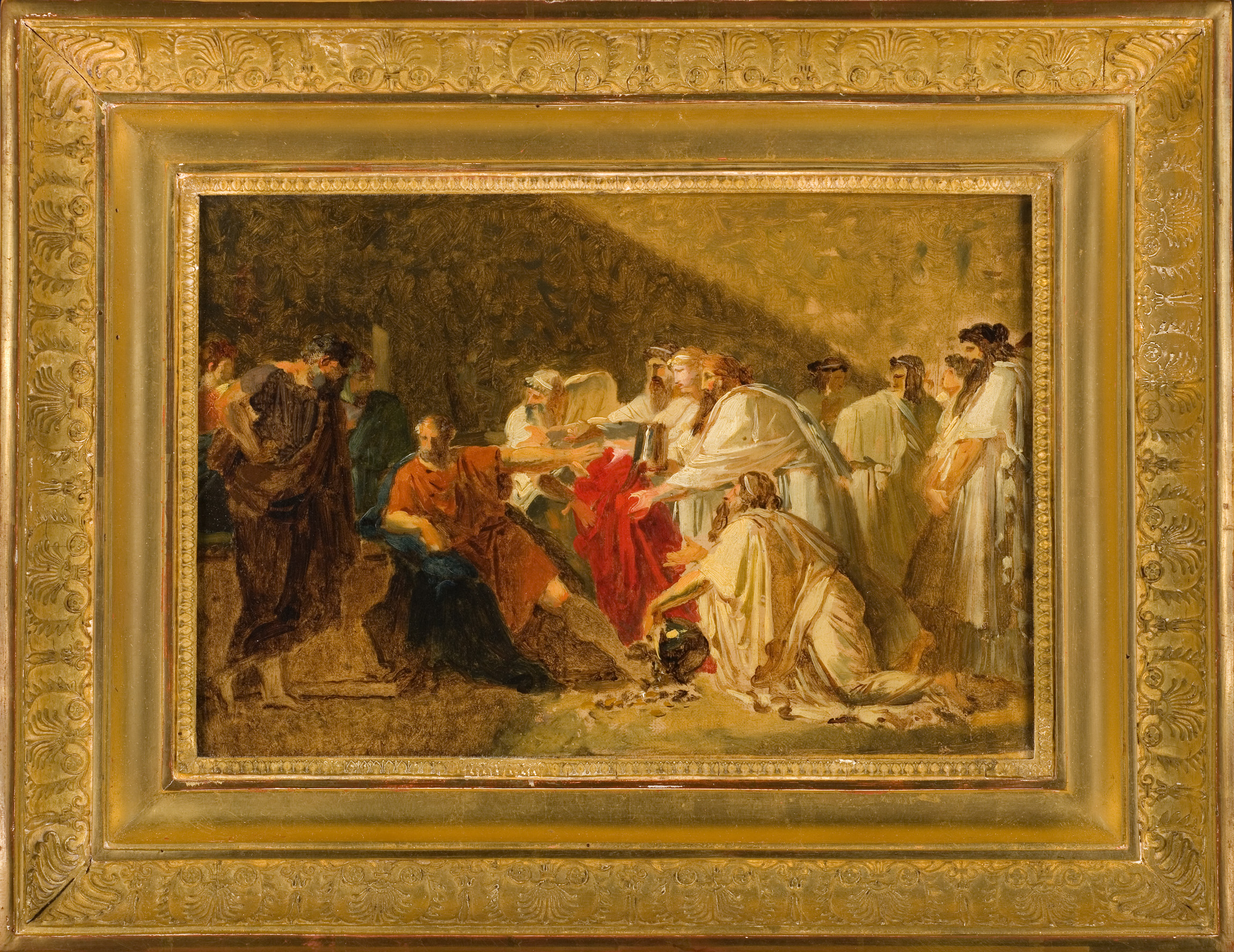 Hippocrate refusant les présents d'Artaxerxes (esquisse)