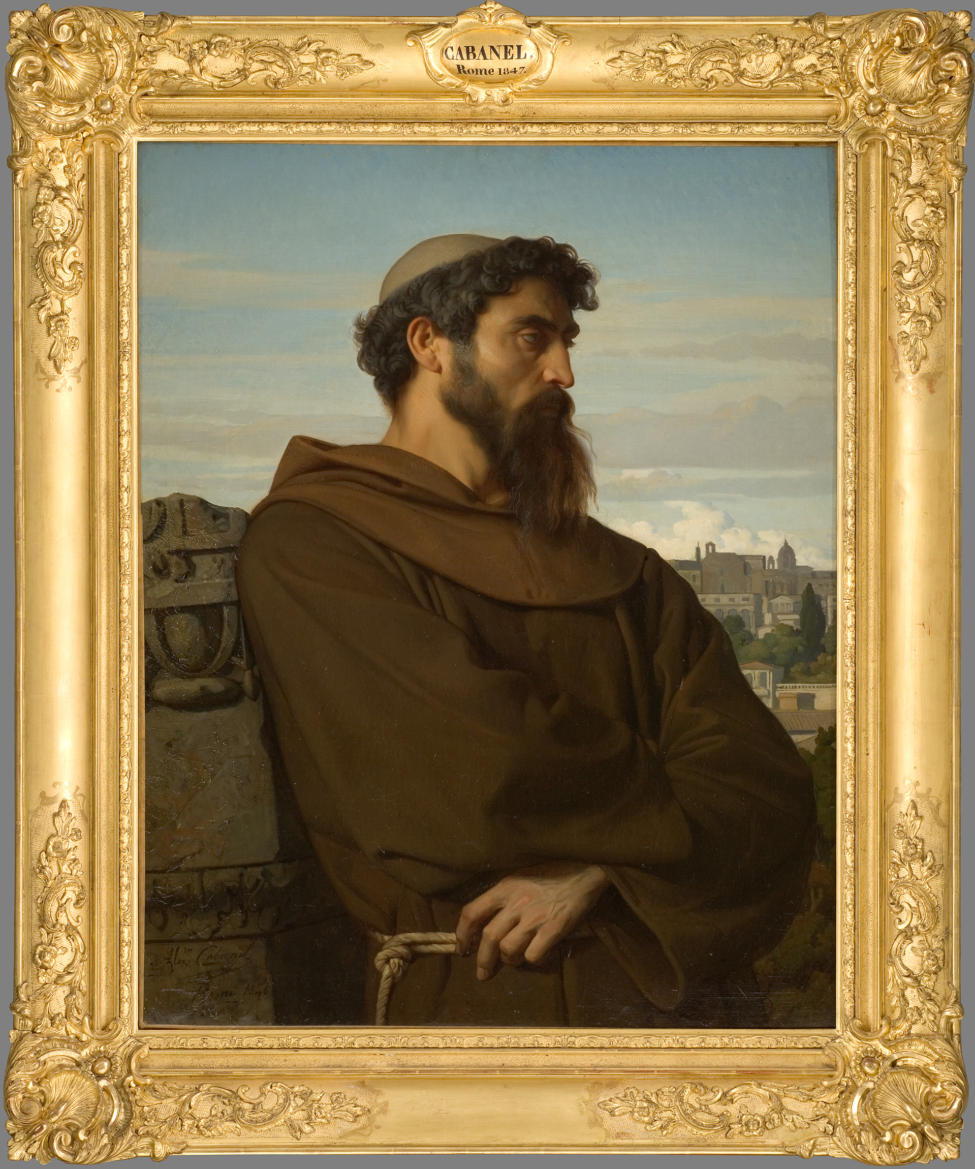 Un penseur, jeune moine romain